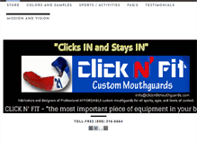 Tablet Screenshot of clicknfitmouthguards.com